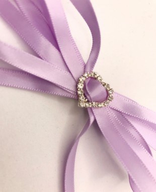 Lilac Ribbon Bow Hairclip