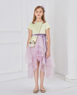 Yellow Ballerina and Pink Tuelle Dress