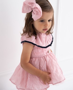 Baby Pink and Black Ribbon Dress