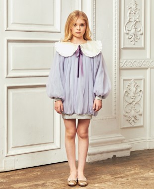 Lilac Tuelle Tulip Dress