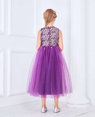 Purple Tulle Princess Dress