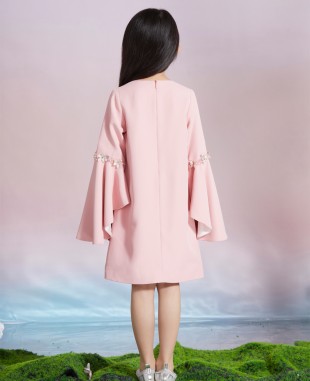 Pink Long Sleeve Dress