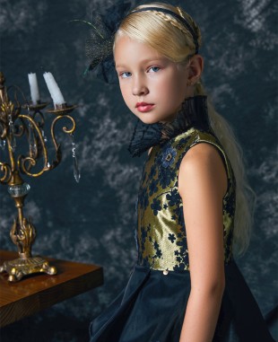 Black & Gold Beauty Tuelle Dress