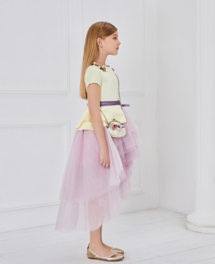 Yellow Ballerina and Pink Tuelle Dress