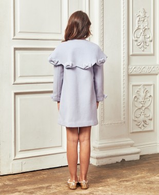 Baby Blue Wool Coat