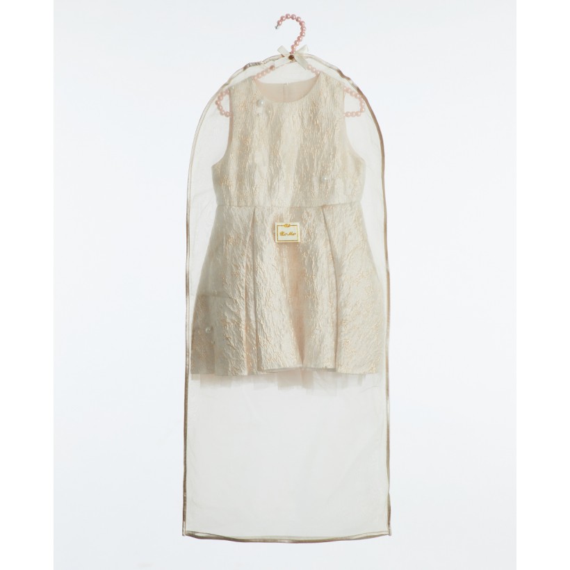 Gold Jacquard Dress